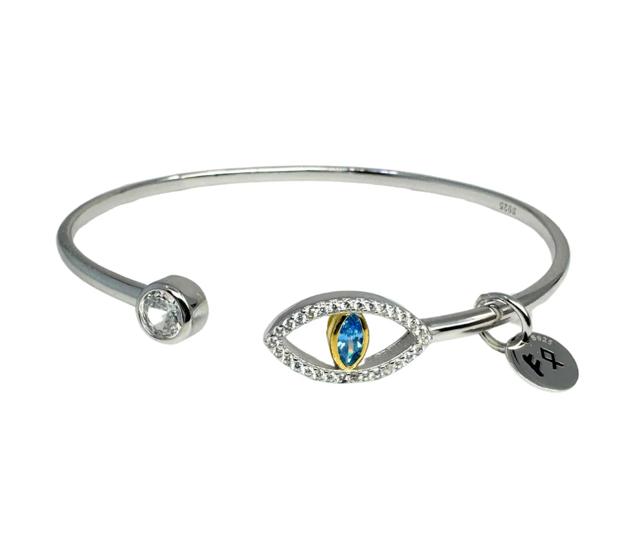 Auge des Lichts- Armband aus Silber und Gold