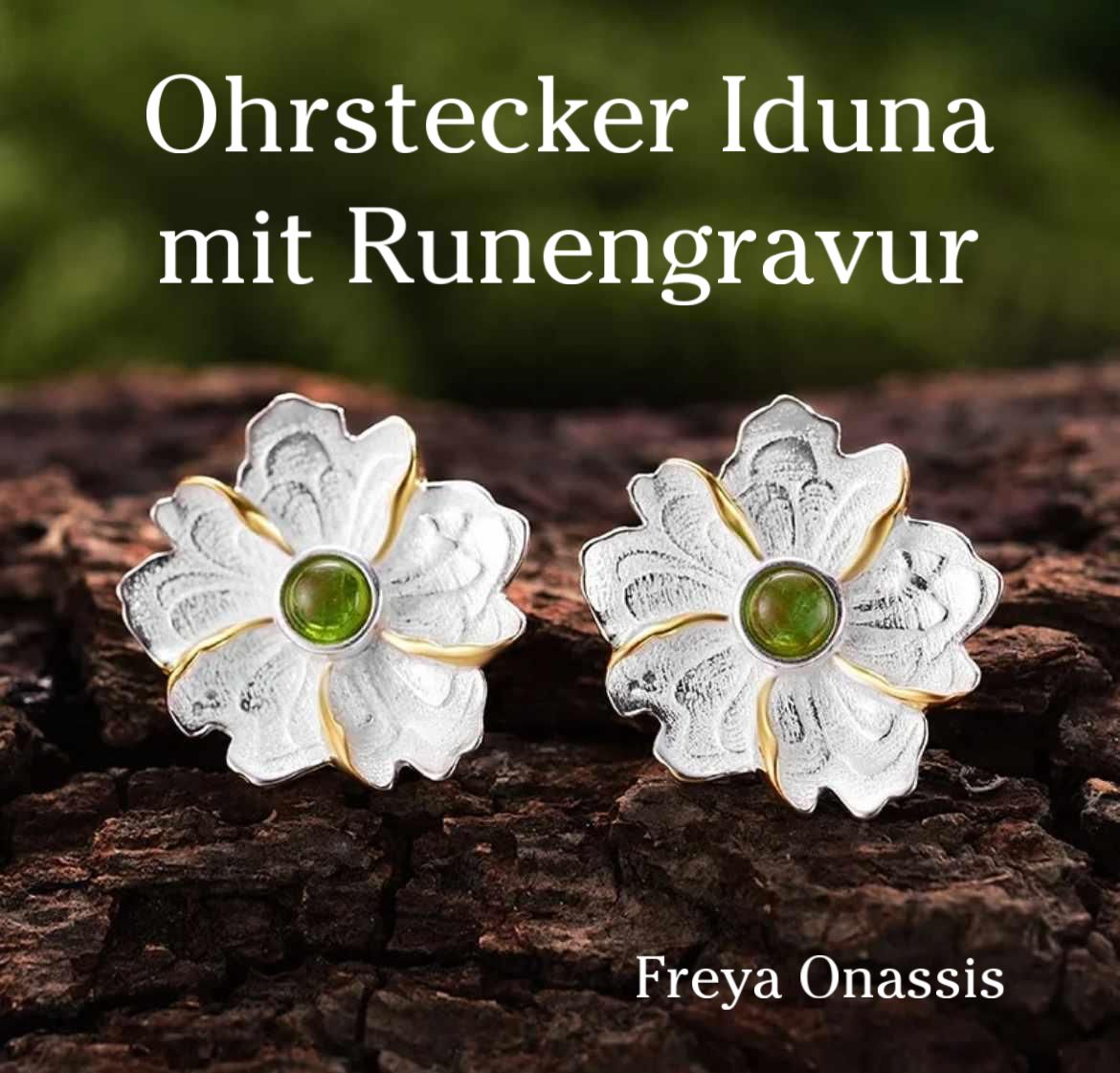 Ohrstecker Iduna mit Runengravur