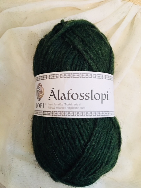Islandwolle Alafosslopi Kräftiges Grün (Uni)